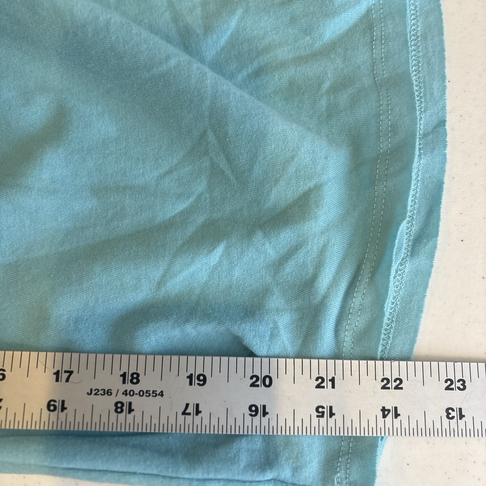 Free People Womens Summer Slumber Wide Leg Pants Large Aqua Blue Slouchy Comfort - Picture 5 of 9